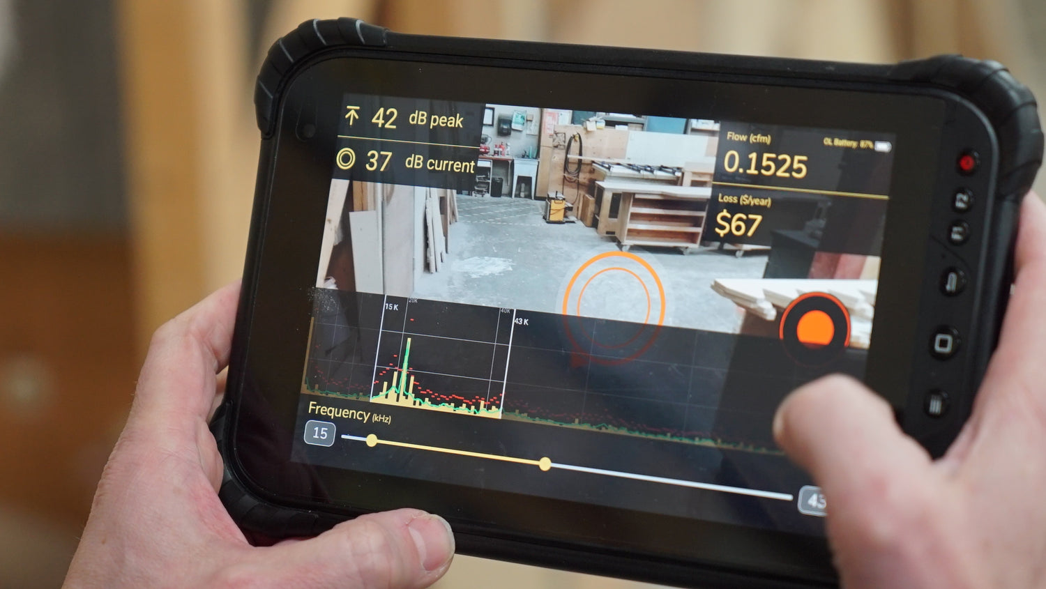 Real-time leak quantification on your smart phone or tablet with Prosaris OL1