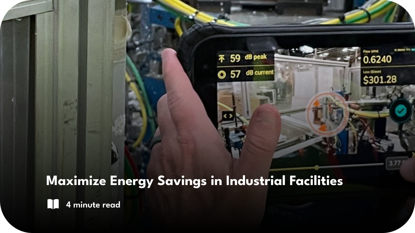 Maximize Energy savings in Industrial Facilities with a Smart Ultrasonic Leak Detector