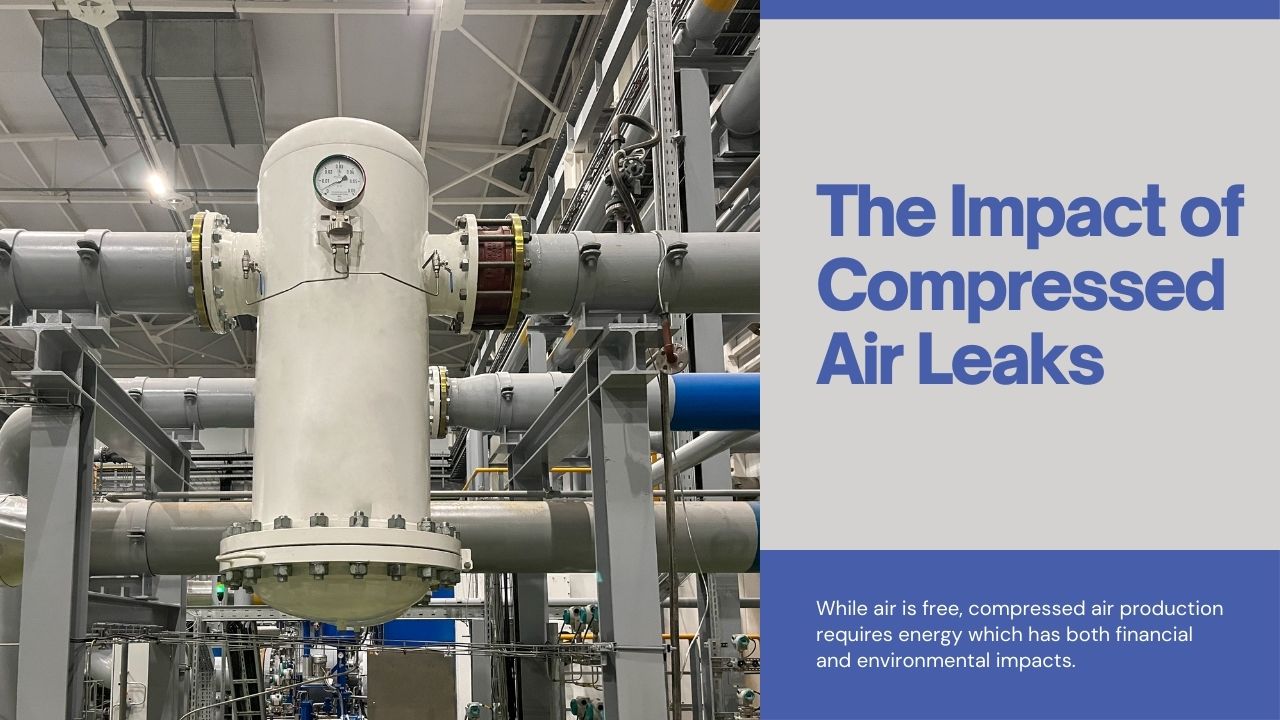 The environment and financial impacts of Compressed Air Leaks