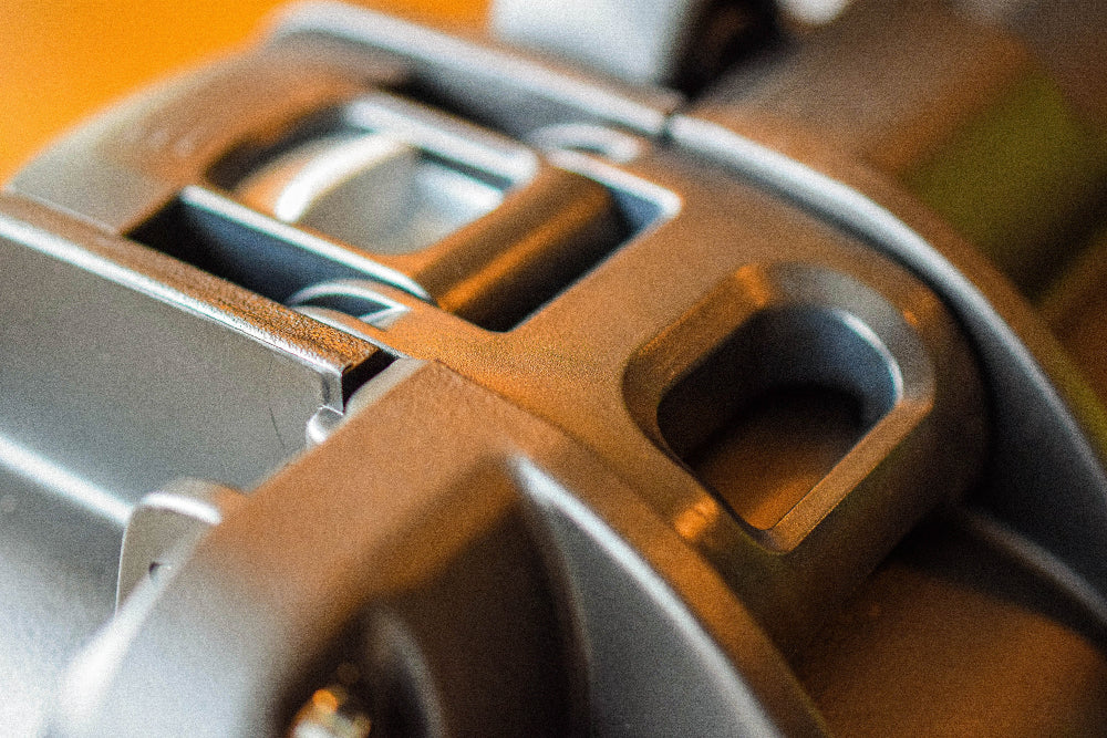 A close-up look at the opening/closing latch mechanism of a NANUK hard case.